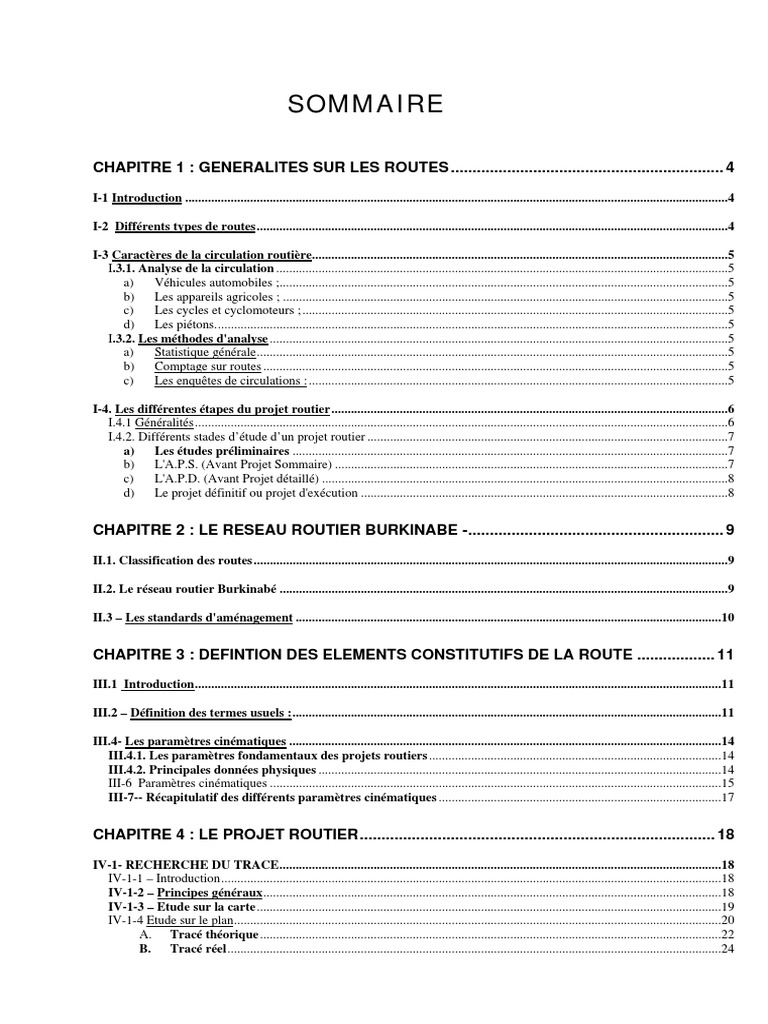 Cours de Routes Détaillé | PDF | Route | Transport