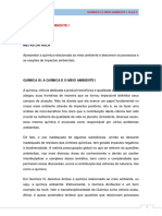 Química Ambiental: Impactos e Processos