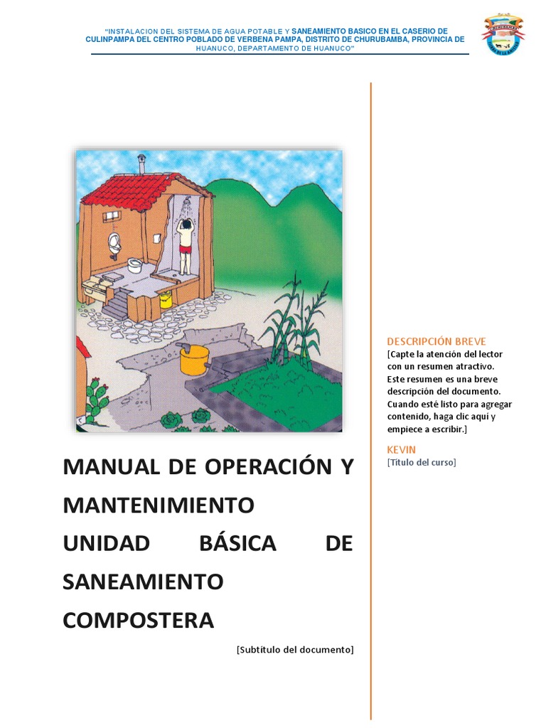 Manual De O M Ubs Compostera Saneamiento Bano