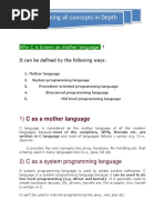 Concept of C Programming