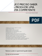 O Que É Preciso Saber para Produzir Uma Escrita Competente PDF