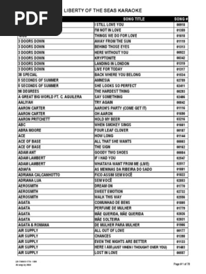 Zeus Karaoke Song List - 091109 - updated Mar 2011.xlsx