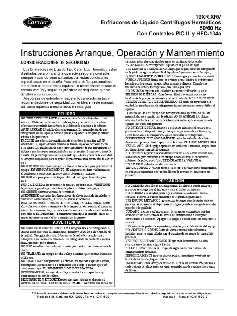 Carrier 19XR5SSS (2) 4 y 5 (Manual) PDF Descargar gratis PDF