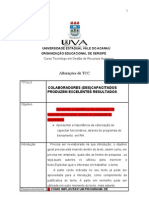 UNIVERSIDADE ESTADUAL VALE DO ACARAÚ Folha de Alterações TCC