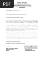Modelo de carta de solicitud de donación