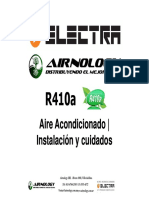 R410A Electra, Instalacion y Cuidados