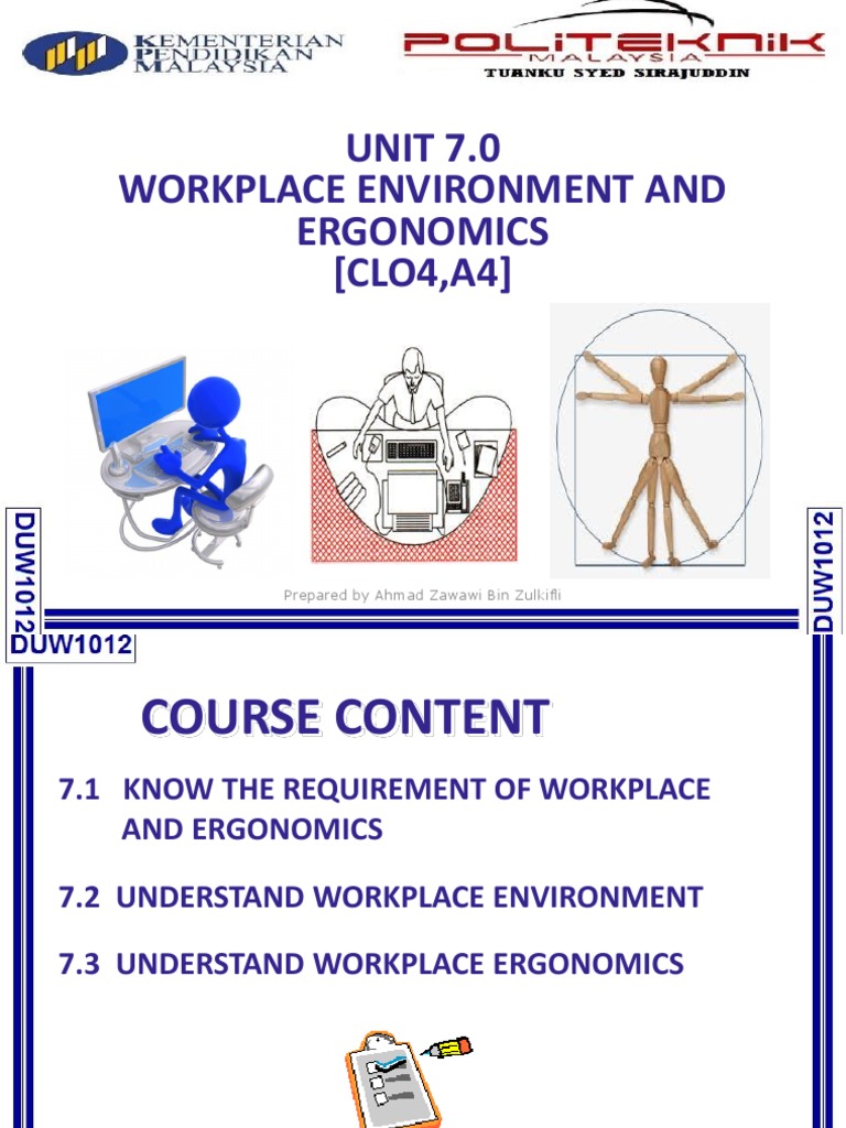 Workplace Ergonomics Guide | PDF | Human Factors And Ergonomics ...