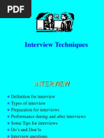 Interviewtechniques