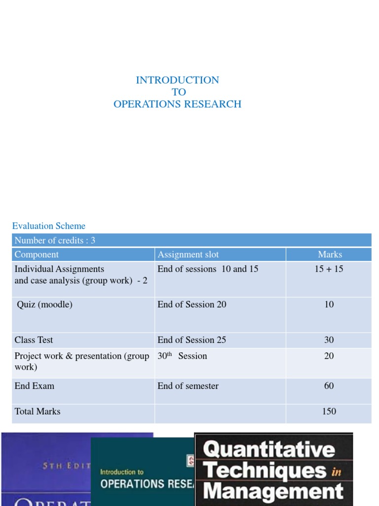 Introduction To Operations Research | PDF | Mathematical Optimization ...