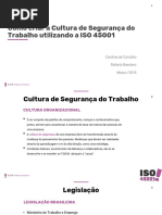 Cultura Da Segurança Do Trabalho