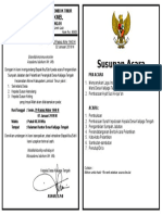 Undangan Pelantikan 2019