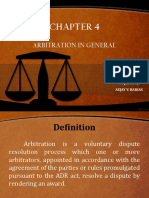 Arbitration in General: Prepared By: Aejay V. Barias