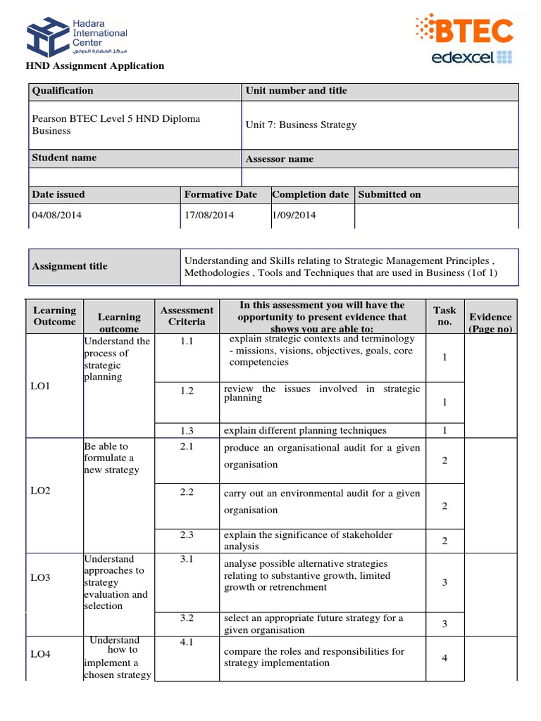 Business strategy assignment pdf picture