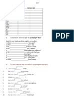 TEST Za VIII-past Simple I Present Perfect