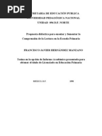 Carta de Exposición de Motivos
