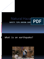Natural Hazards: Safety Tips During Earthquake