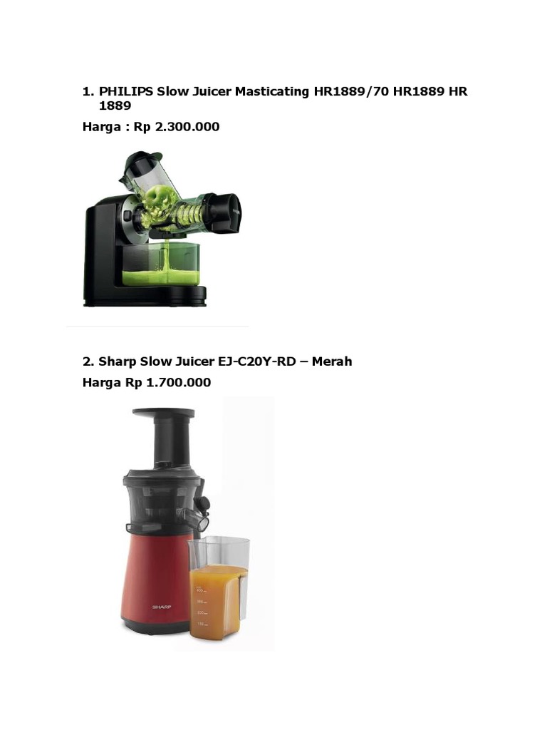 PHILIPS Slow Juicer Masticating HR1889/70 HR1889 HR 1889 Harga RP 2.