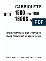 Fiat O.S.C.A. 1500S/1600S Service Manual (Part 1)