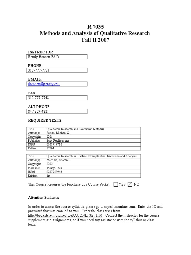 Methods and Analysis of Qualitative | PDF | Business | Technology ...