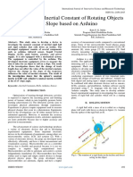 Investigation To Inertial Constant of Rotating Objects On A Slope Based On Arduino