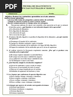 Evaluacion Diagnostica 6°