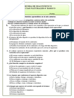 Evaluacion Diagnostica 6°