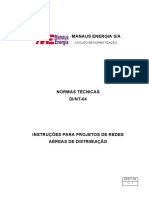 Di-Nt-04 - Instrucoes para Projetos de Redes Aereas de Dist