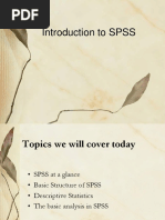 SPSS Overview