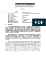 2016-I Syllabus Ing Civil Ordenamiento Territorial Jose Sanjurjo