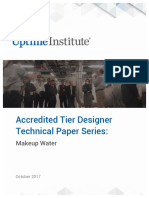 2017 - Accredited Tier Design Technical Paper Series - Makeup Water