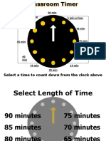 Select A Time To Count Down From The Clock Above: 60 Min 5 Min or Less 55 Min 50 Min More Than 60 Min