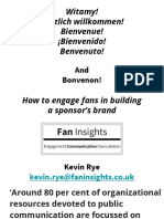 How To Engage Fans in Building A Sponsor's Brand