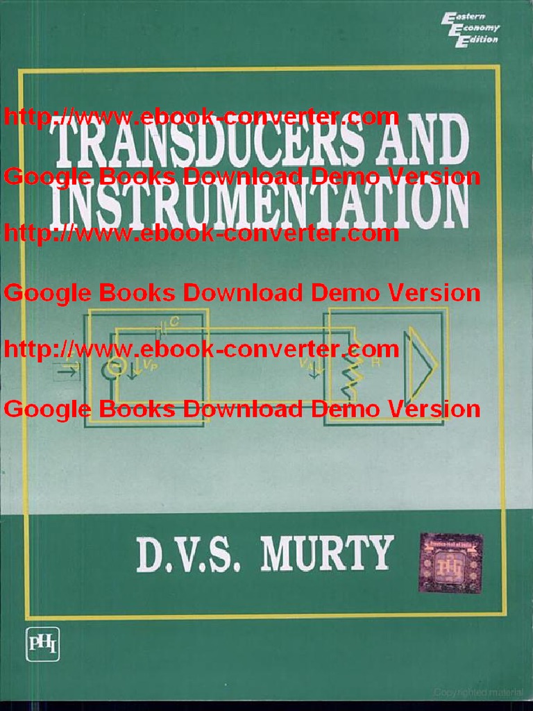 Transducers and Instrumentation by D V S Murty PDF PDF