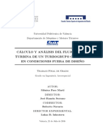 Análisis CFD flujo turbina fuera diseño