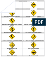 Señales preventivas y reglamentarias viales