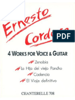 4 Works For Voice & Guitar by Ernesto Cordero PDF