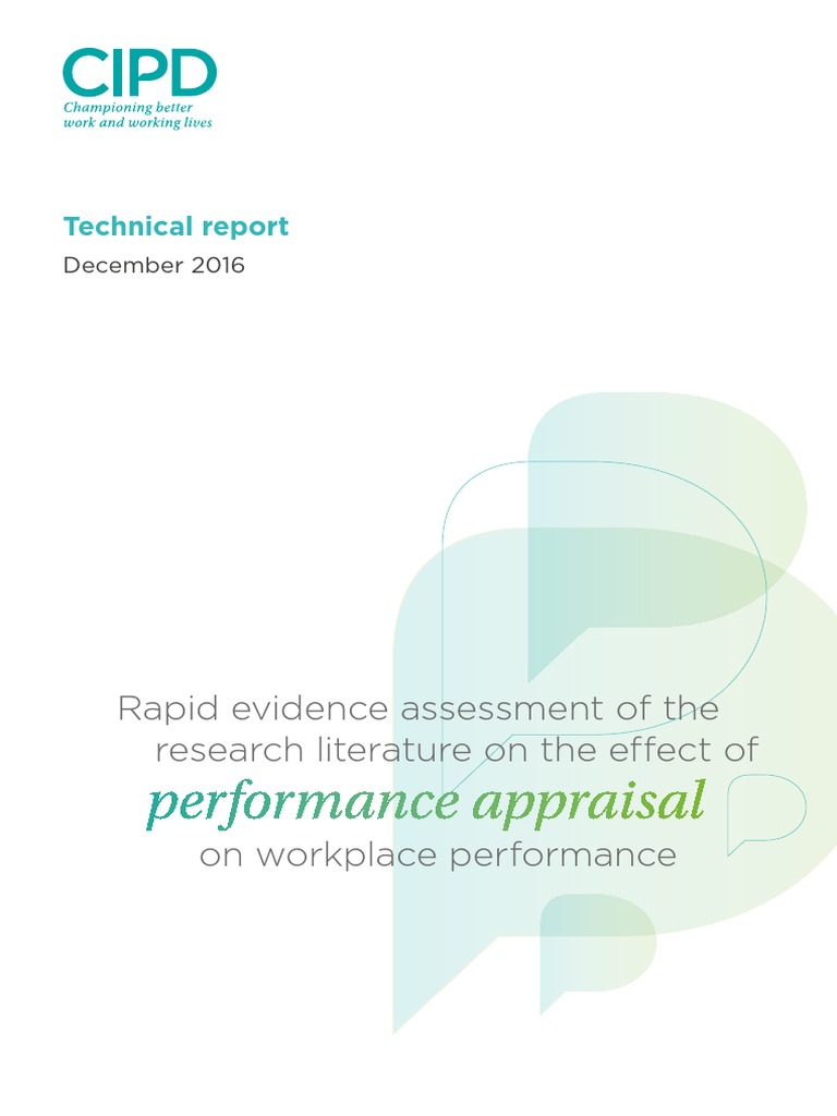 Rapid Evidence Assessment of The Research Literature On The Effect of ...