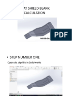 Blank Size Calculation Method With Solidworks