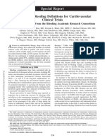 Standardized Bleeding Definitions For Cardiovascular Clinical Trials