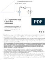 AC Capacitance and Capacitive Reactance in AC Circuit