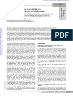 3, 4, 10) : Solid State and Solution Studies: Template Synthesis of ( (Mo O) (O PCH PO) ) Clusters (