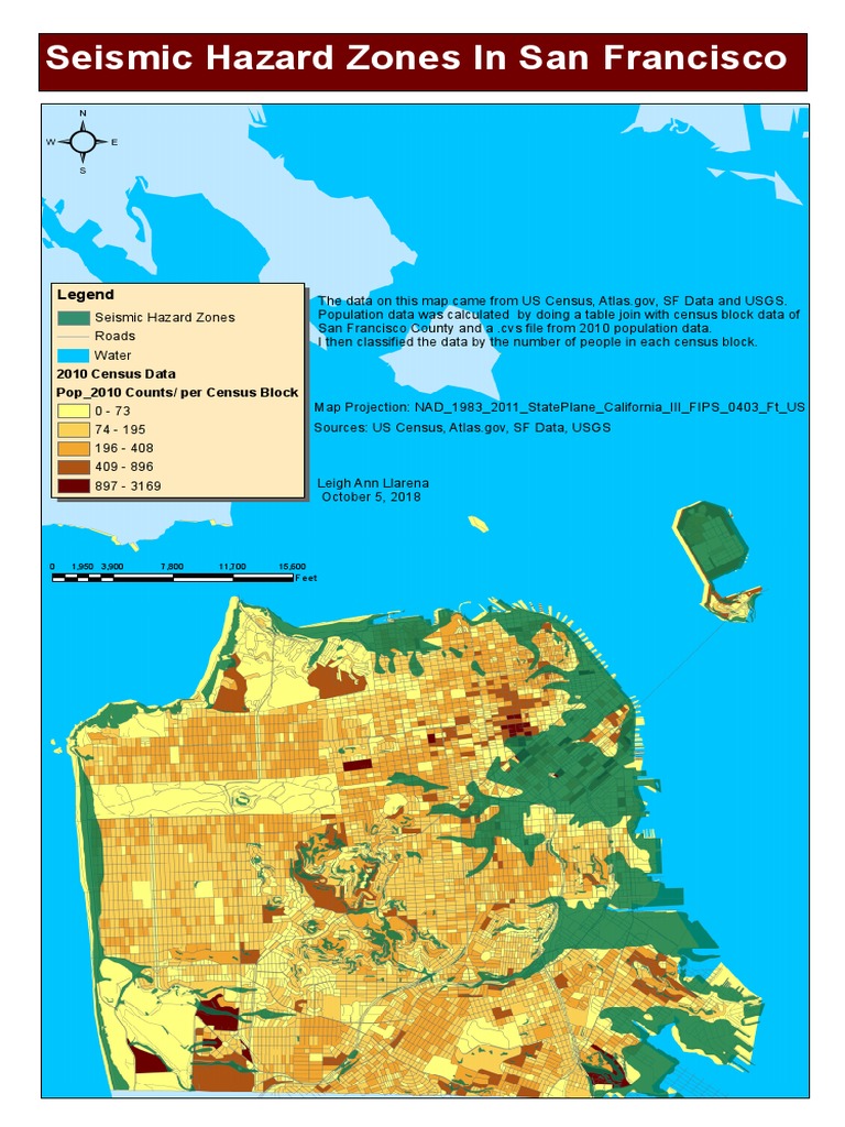 San Francisco Seismic Hazard Map | PDF | Earth Sciences | Data Management