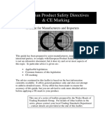 European Product Safety Directives & CE Marking: A Guide For Manufacturers and Importers