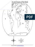 World Map Numbered