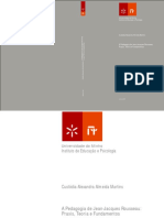 A Pedagogia de Jean-Jacques Rousseau Praxis, Teoria e Fundamentos PDF