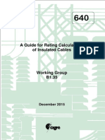Cigré 640 - A Guide For Rating Calculations of Insulated Cables PDF