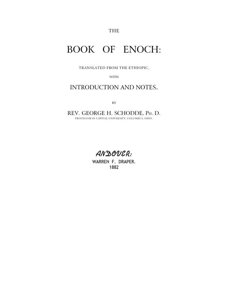 Book of Enoch Full PDF PDF Apocrypha Book Of Enoch