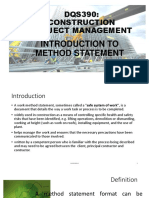 Method Statement