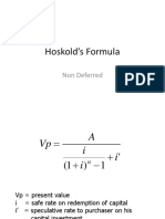 Hoskold Formula