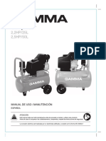 Compresores Compresor de 25 Litros G2801AR 102 Manual